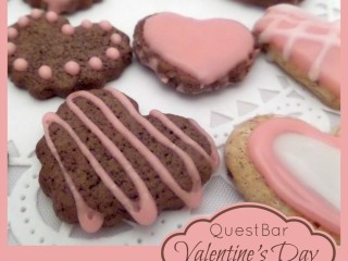 Satisfy Your Sweet Tooth Without Cheating on Your Diet:  Valentine’s Day Gluten-Free Quest Bar Heart Cookies