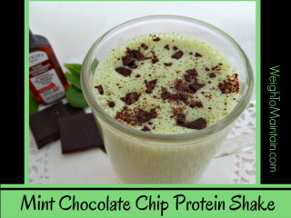 Mint Chocolate Chip Protein Shamrock Shake