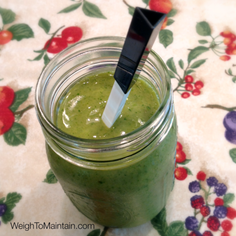 Delicious, healthy & caffeinated green smoothie.