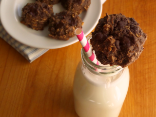 Gluten-Free Double Chocolate Chunk Oatmeal Breakfast Cookies