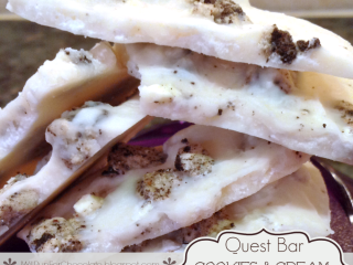 Quest Bar Cookies & Cream Coconut Bark – Healthy Recipe for the Brand New Quest Flavor!