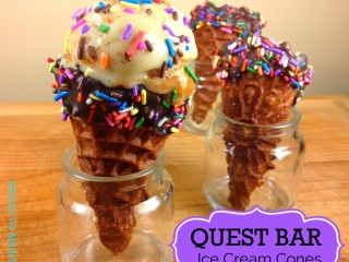 Quest Bar Ice Cream Cones With Two Healthy Ice Cream Recipes