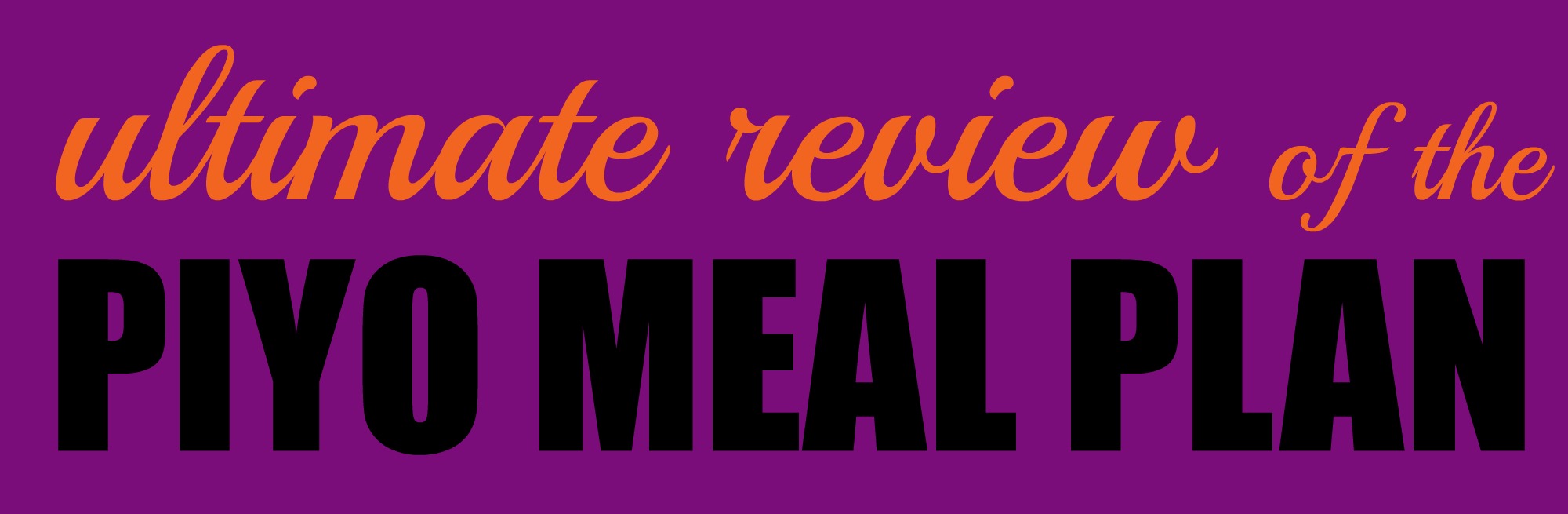 piyo meal plan review