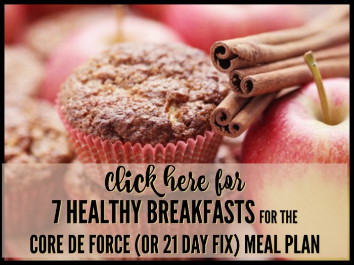 breakfast recipes for core de force and 21 day fix