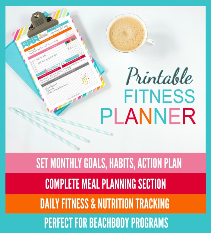 pritnable fitness planner