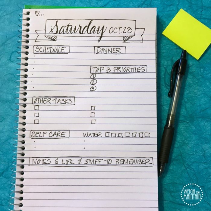 how to set up your planner