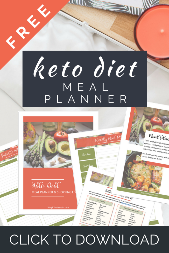 free printable keto meal planner