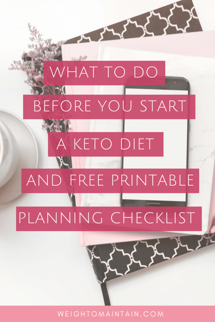 What to do before you start a keto diet (and free printable keto diet planning checklist). Start your keto diet the right way with these simple tips to plan a perfect keto start! Includes printable checklist.